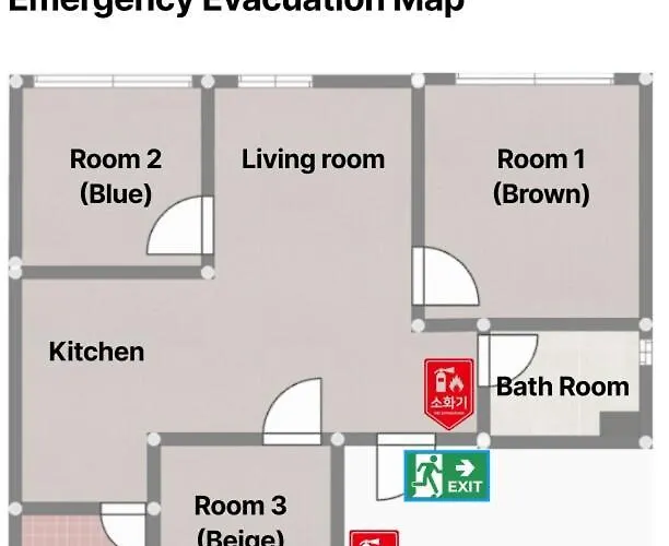 Apartment B #busanstation #ktx #subway #3rooms #8people *